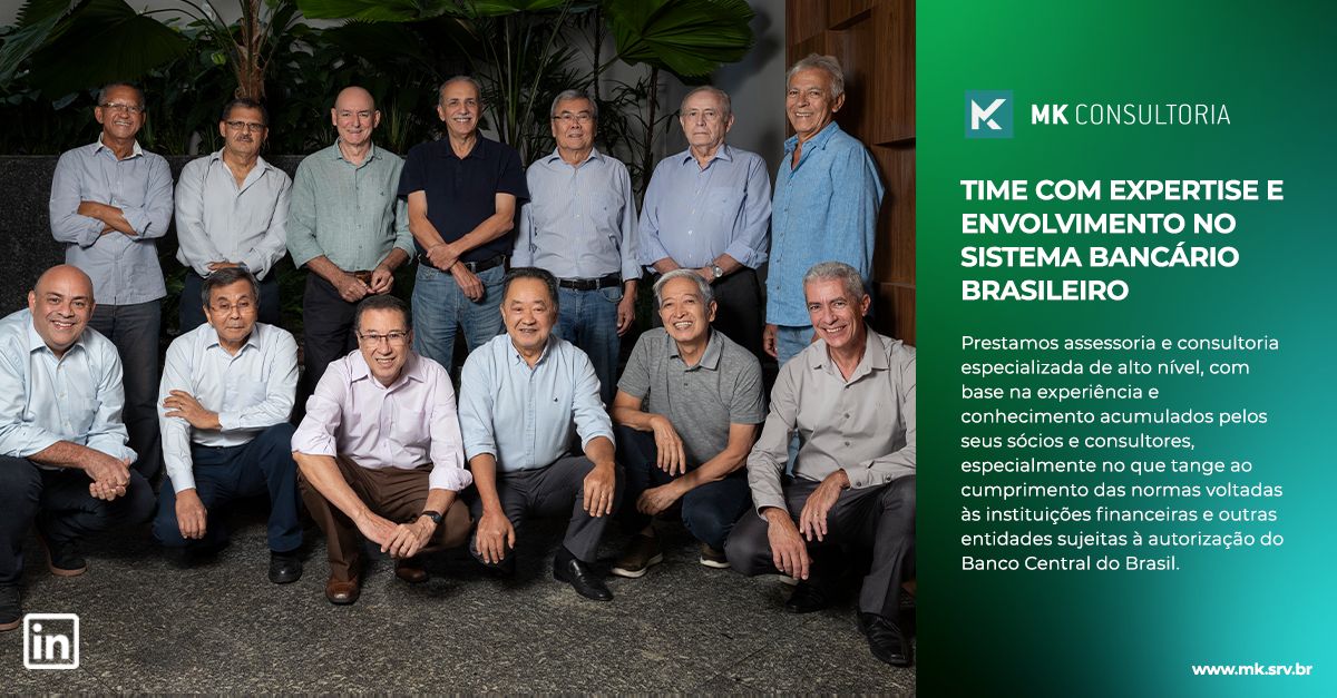 TIME COM EXPERTISE E ENVOLVIMENTO NO SISTEMA BANCÁRIO BRASILEIRO