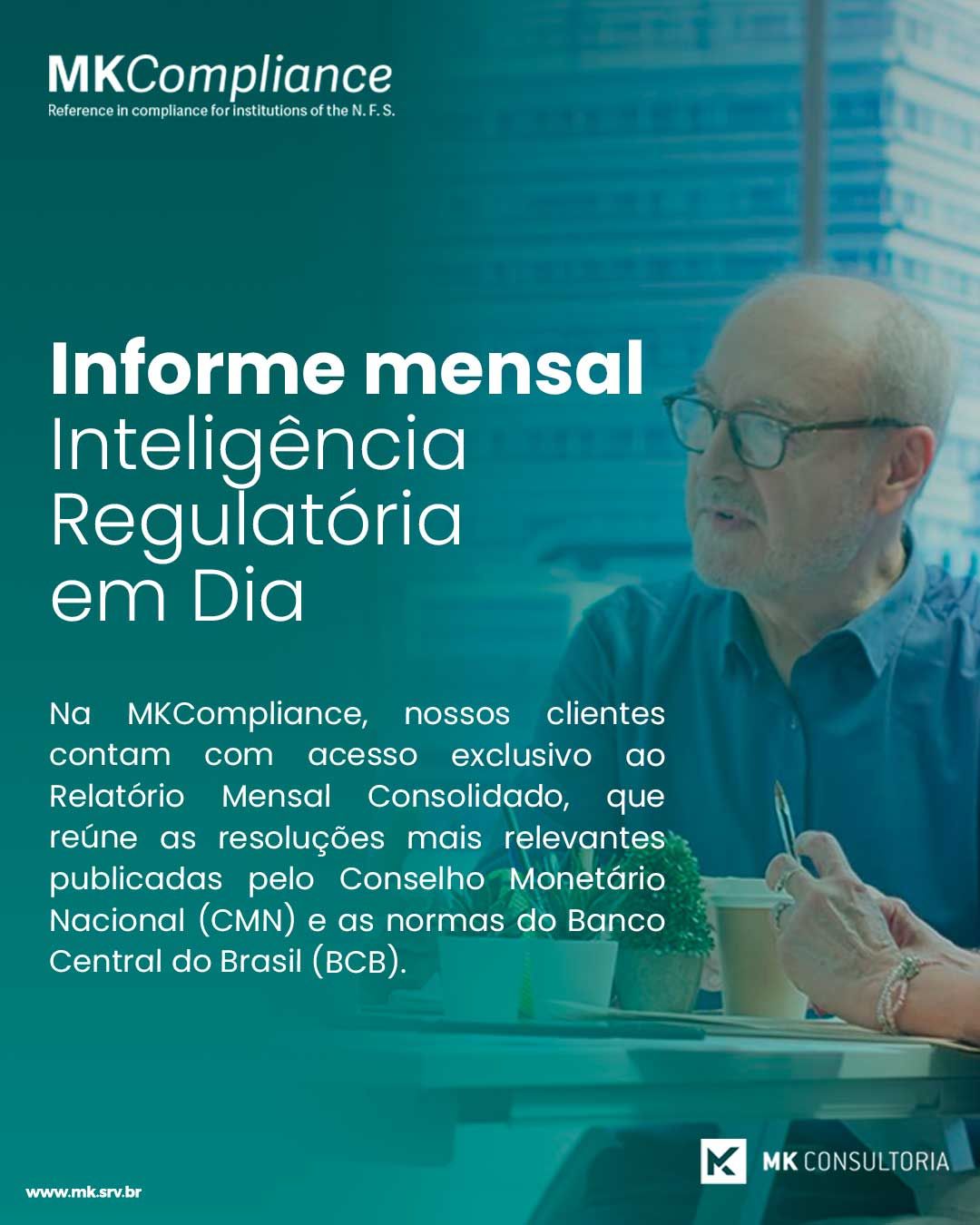 Informe mensal MKCompliance